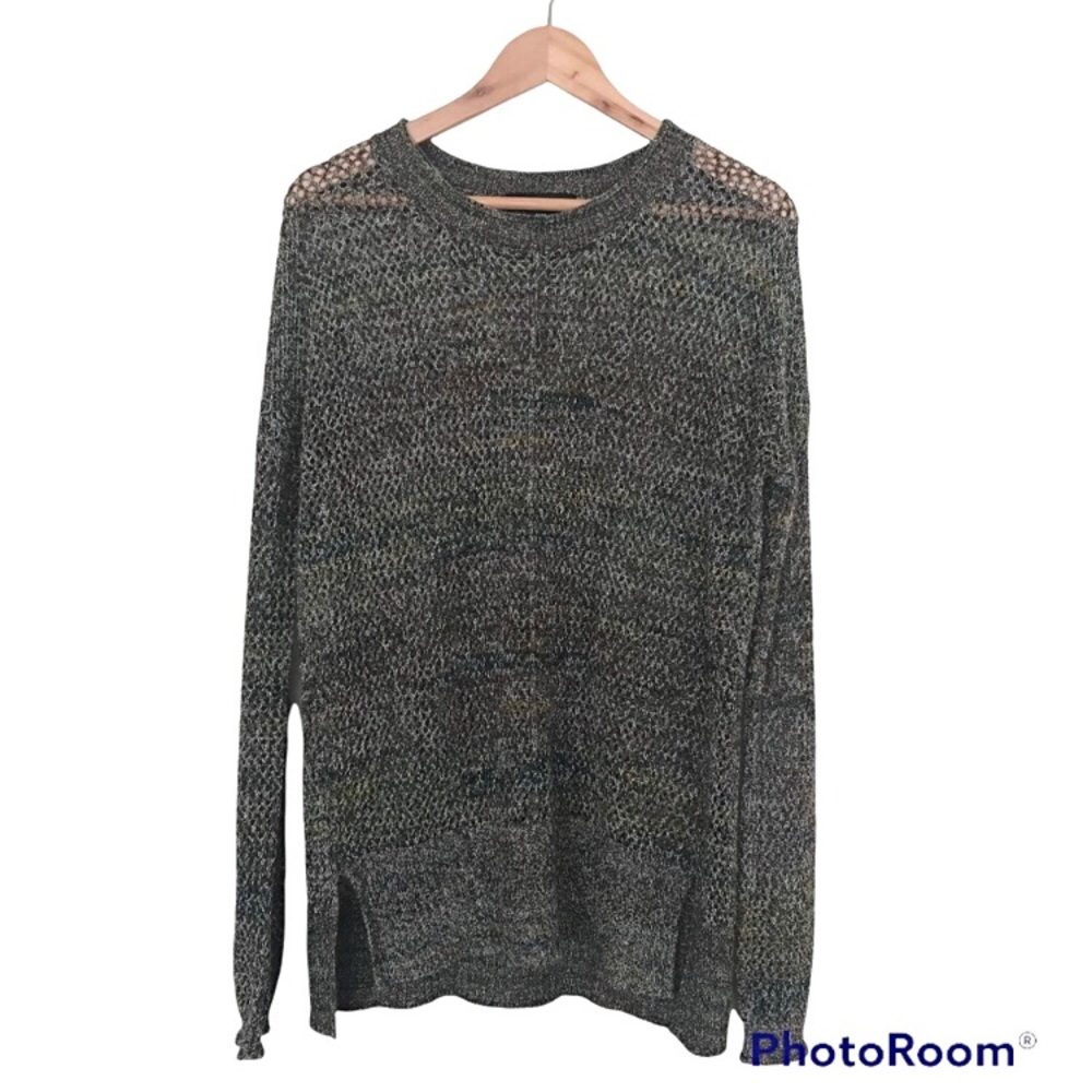 Sanctuary Sweater | Loose Eyelet Knit | Lightweight | Layering Piece | Earthy